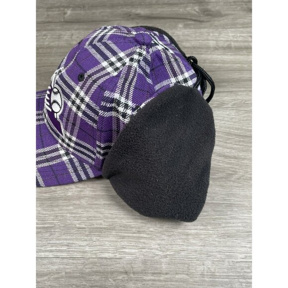 Colorado Rockies Purple Plaid Downflap Ear Flaps Hat Snapback MLB Melon Wear - Picture 6 of 12